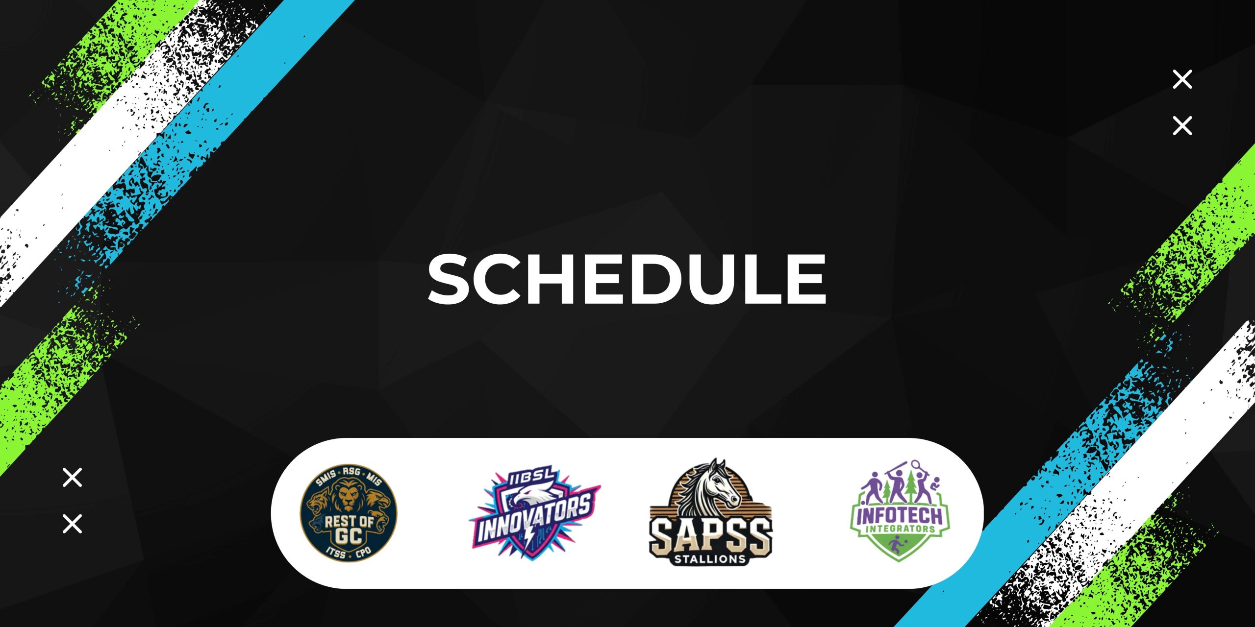 Titans of GC - menu - Schedule